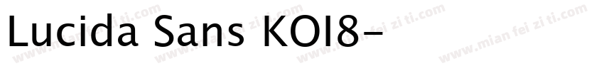 Lucida Sans KOI8字体转换
